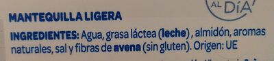 Mantequilla Ligera - Ingrediënten - es