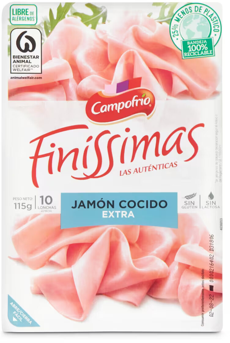 Jamón Cocido Extra Finissimas - Producto