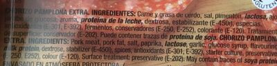 Chorizo de pamplona lonchas sin gluten - Ingredients - es