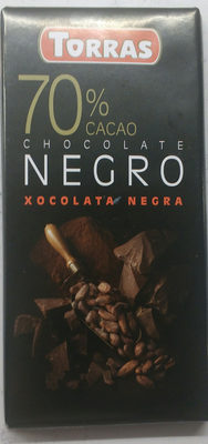 Chocolate negro 70% - Producto