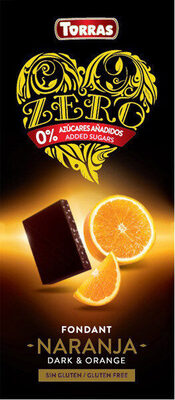 Torras Chocolate negro fondant con naranja Sin gluten vengan - Producte - es