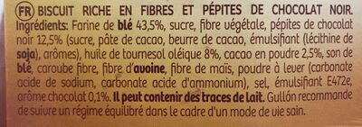 Diet-Fibra chocolate - المكونات - fr