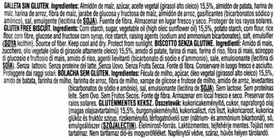 Digestive Sin Gluten - Ingredientes