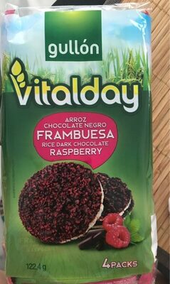 Vitalday arroz chocolate negro frambuesa - Producte - es