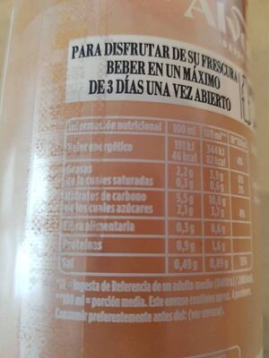 Salmorejo cordobés sin gluten botella 750 ml - Información nutricional