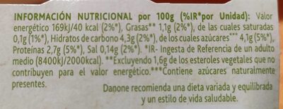 Danacol Lima-limón - Voedingswaarden - es