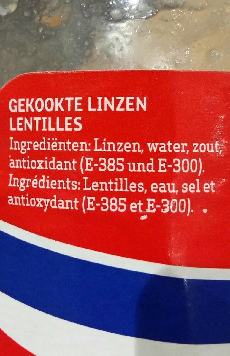 Lentejas cocidas - Ingredients - fr