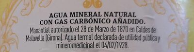 Agua mineral natural con gas - Ingredienser - fr