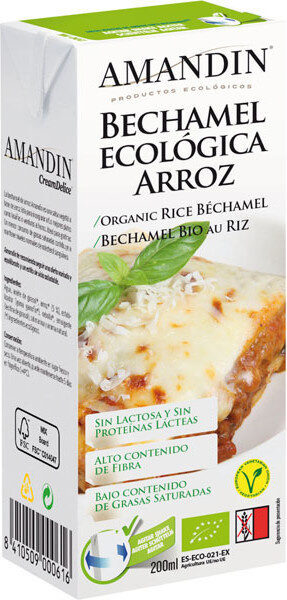 Bechamel de arroz ecológica sin lactosa - Producto