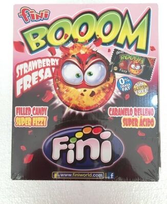 Fini Booom Fraise Gum, Chewing-gum, 200 Pièces - Product - fr