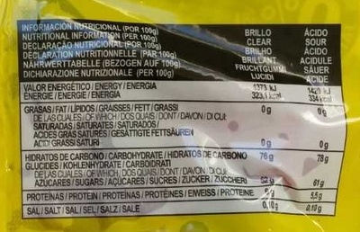 Jelly Worms Vers de Terre - Nutrition facts - fr