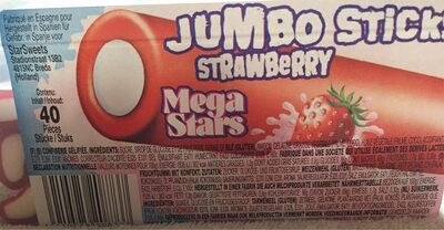 Jumbo sticks strawberry - Product - fr