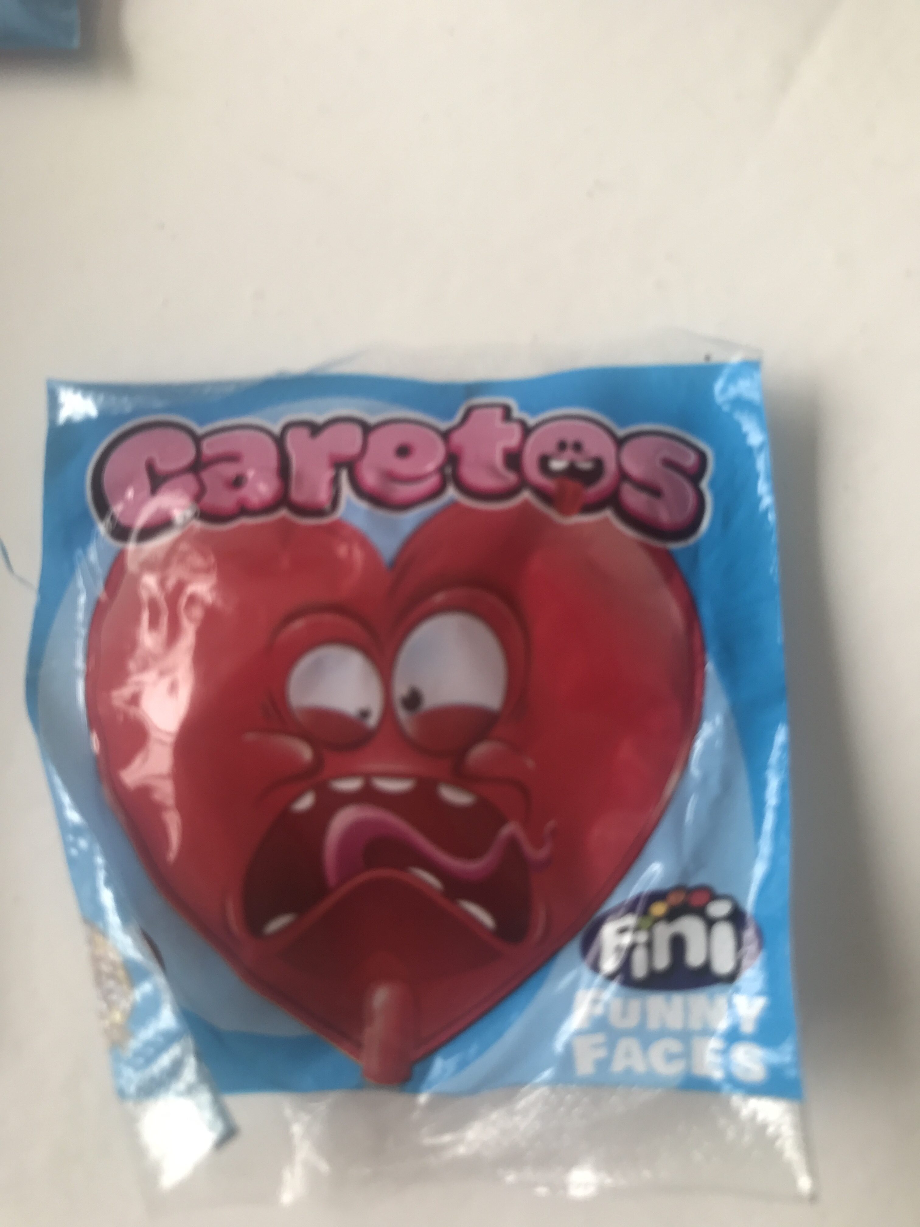 Caretos funny faces - Tableau nutritionnel