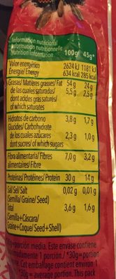 Pipas Mejicano - Nutrition facts - fr