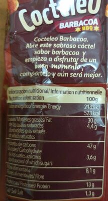 Cocteleo Barbacoa BBQ - Informació nutricional - es