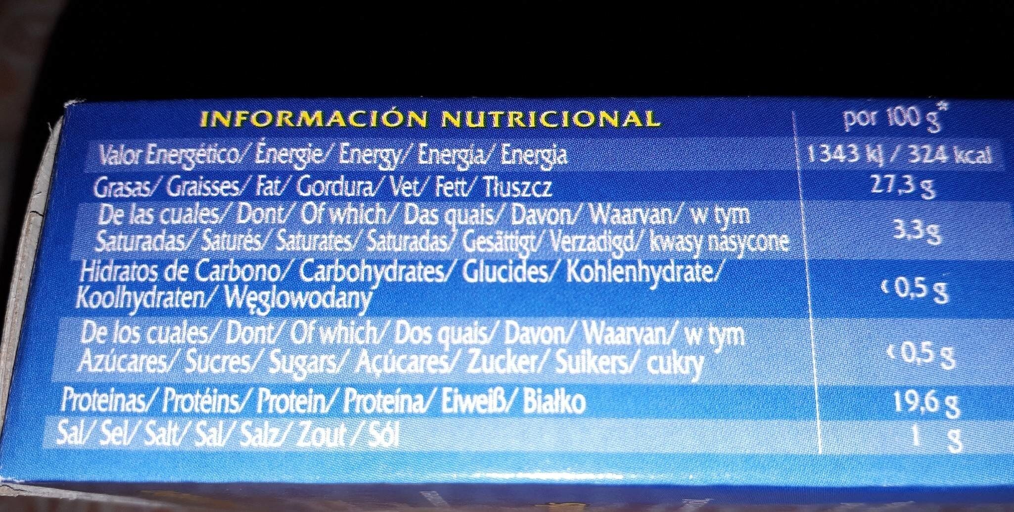 Tacos De Cefalópodos al ajillo - Nutrition facts - fr