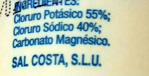 Sal ligera - Ingredients - es