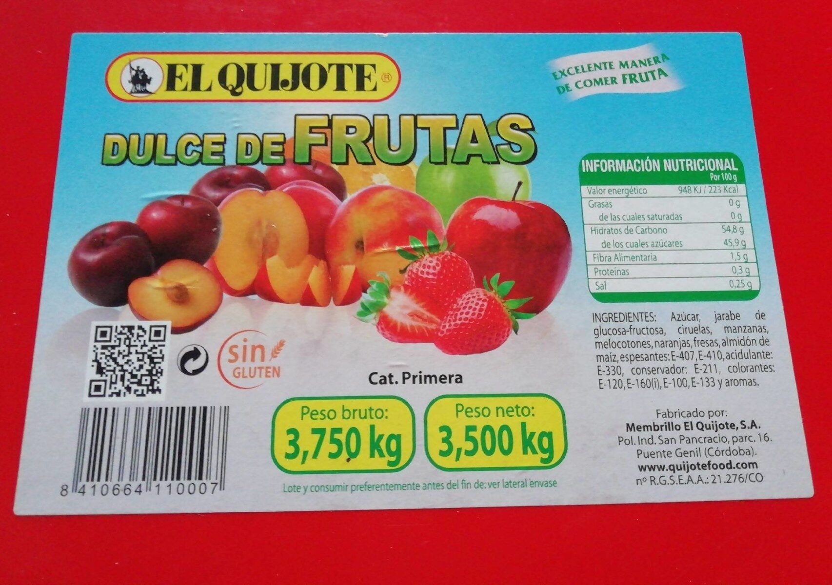 Dulce de frutas - Product - es