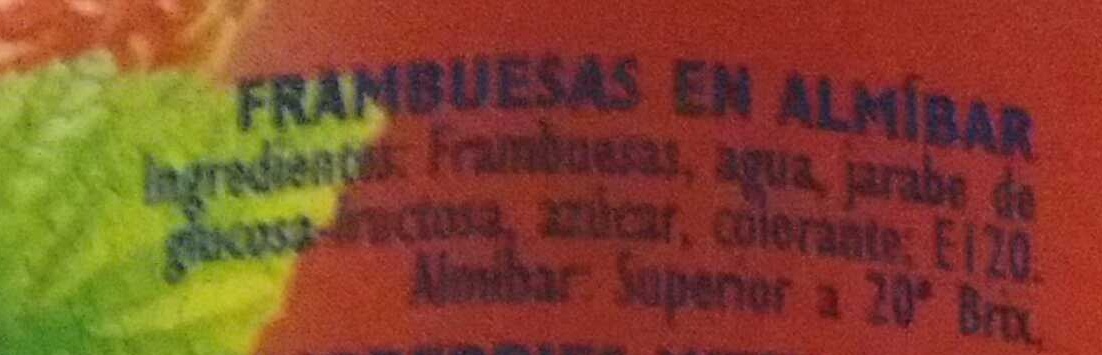 Frambuesas - Ingredients - es
