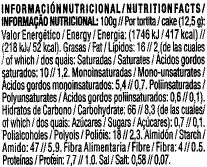 Diet Nature tortitas de maíz con chocolate negro - Informació nutricional - es