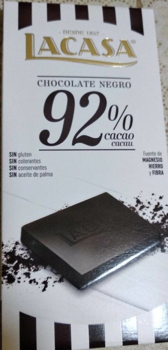 Chocolate Negro 92% - Producto