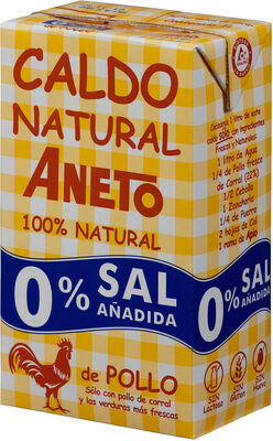 Caldo de pollo natural 0% sal añadida envase 1 l - Produkt - es