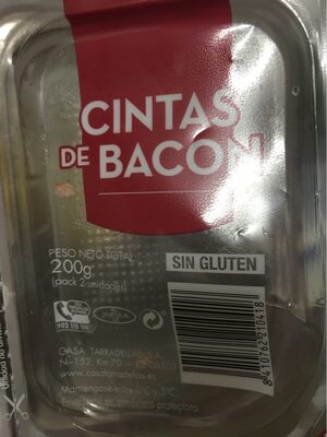 Cintas de bacon sin gluten - Producte - es