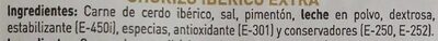 Chorizo iberico - Ingredients - es