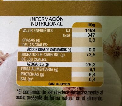 Cebolla deshidratada - Nutrition facts - es