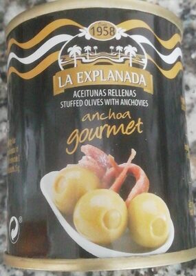 Aceitunas rellenas de anchoa gourmet - Product - es