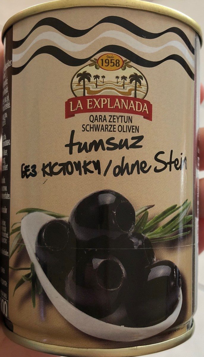 Olives noires dénoyautées - Product - fr
