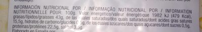 Chorizo Ibérico Legado - Informació nutricional - fr
