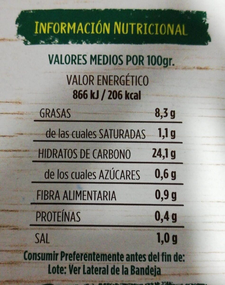 Paella marinera - Nutrition facts - es
