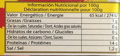 Coques au naturel - Nutrition facts - fr
