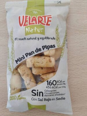 VELARTE Natur Mini Pan de Pipas - Produktua - es