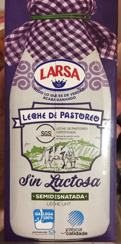 Leche de pastoreo sin lactosa semidesnatada - Product - es