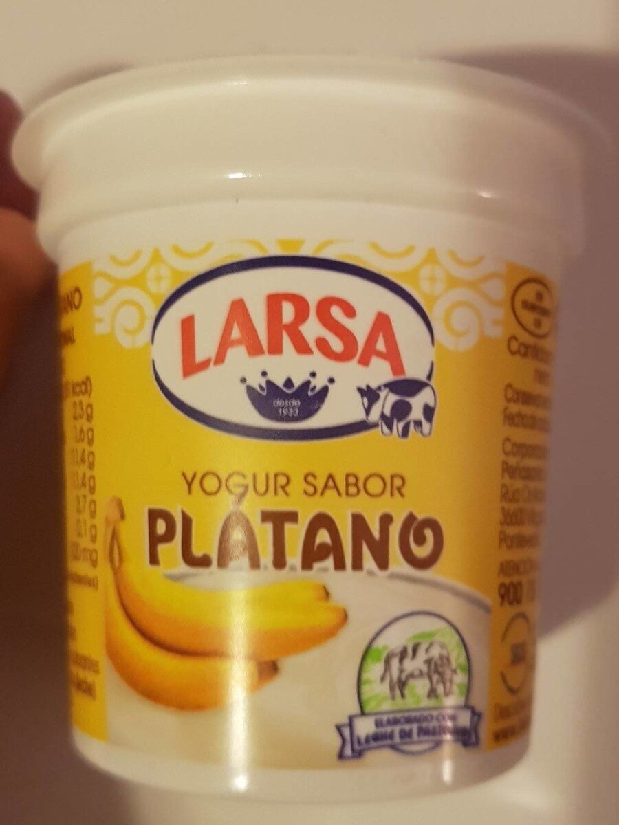 Yogurt Larsa sabor plátano - Product - es