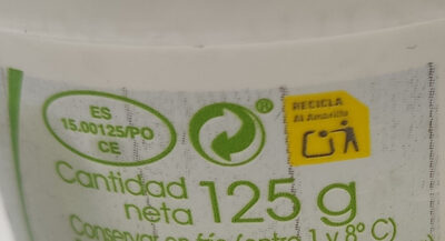 Yogur desnatado lima limón - Recycling instructions and/or packaging information