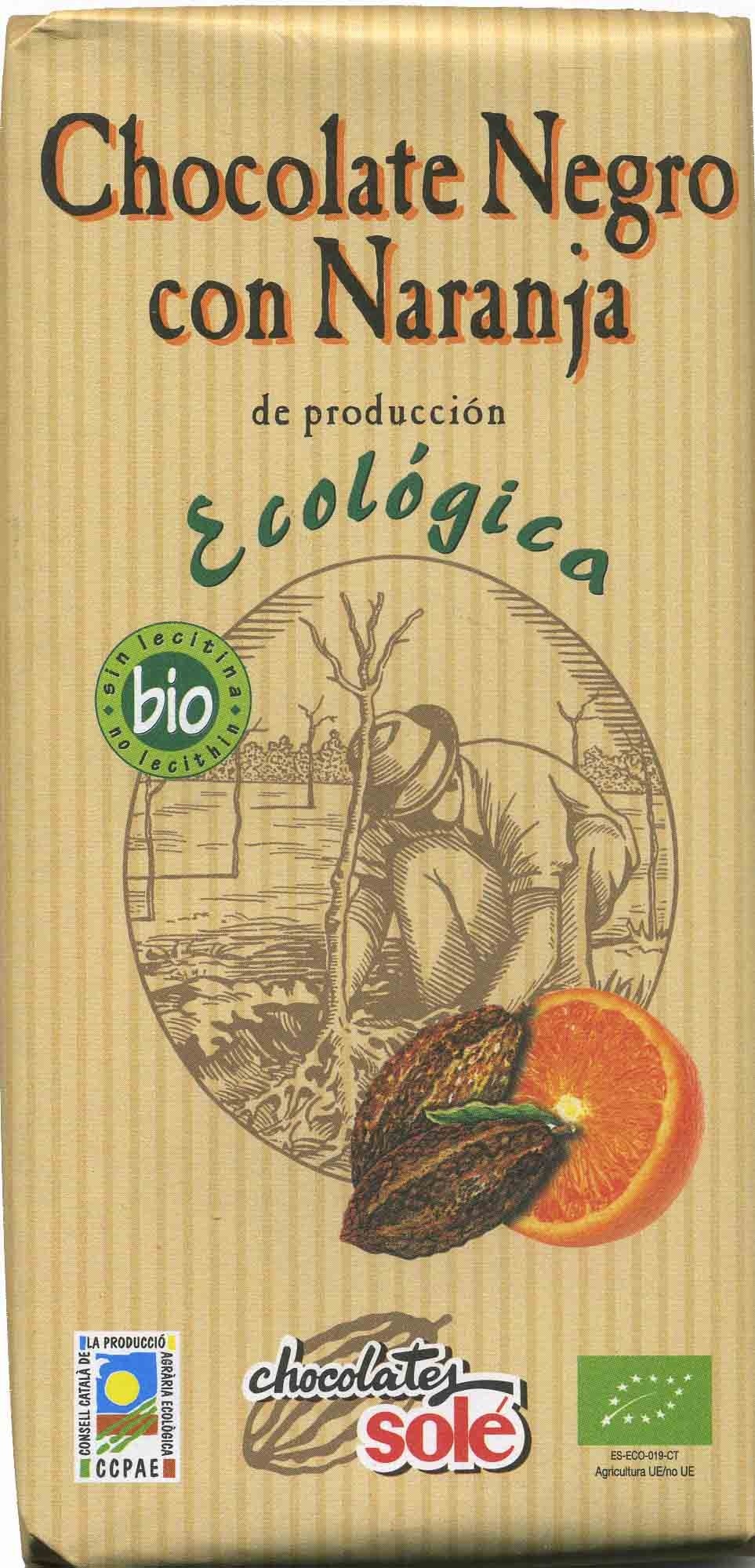 Chocolate negro con naranja ecológica - Producte - es