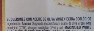 Boquerones con aceite oliva - Ingredients - es