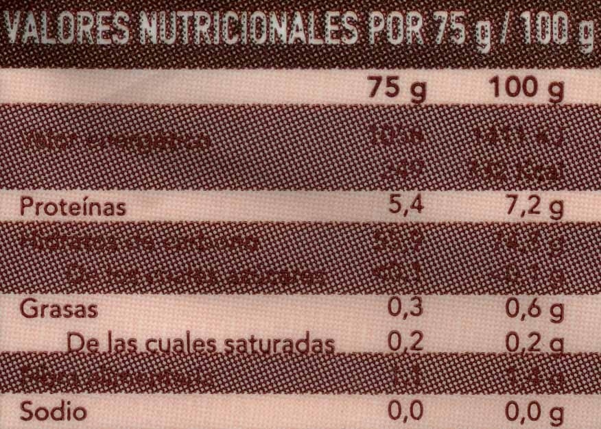 Arroz bomba - Nutrition facts - es