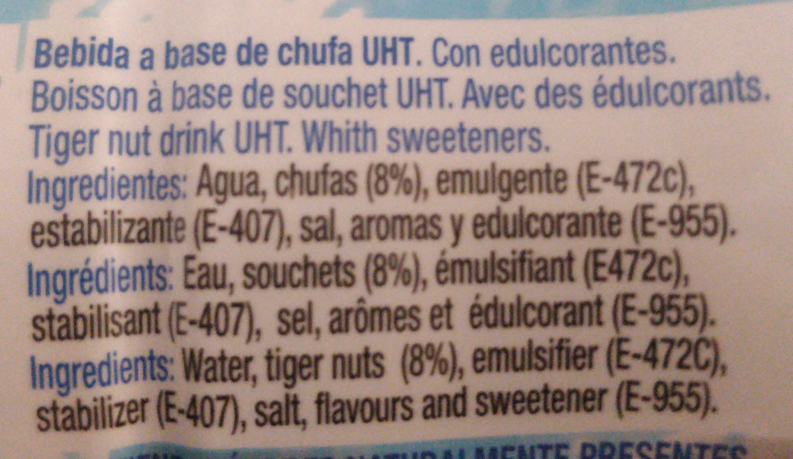Chufi Zero - Ingrediënten - fr