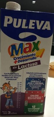 Puleva Max Crecimiento + Desarrollo sin lactosa - Producte - es