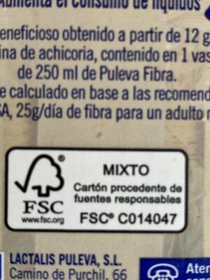 Puleva Fibra - Recycling instructions and/or packaging information - es