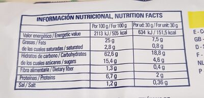 Torta de aceite - Nutrition facts - fr