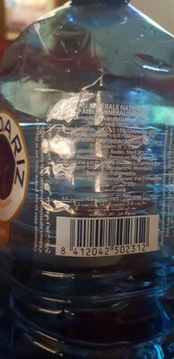 Agua Mineral Natural - Ingredients - fr