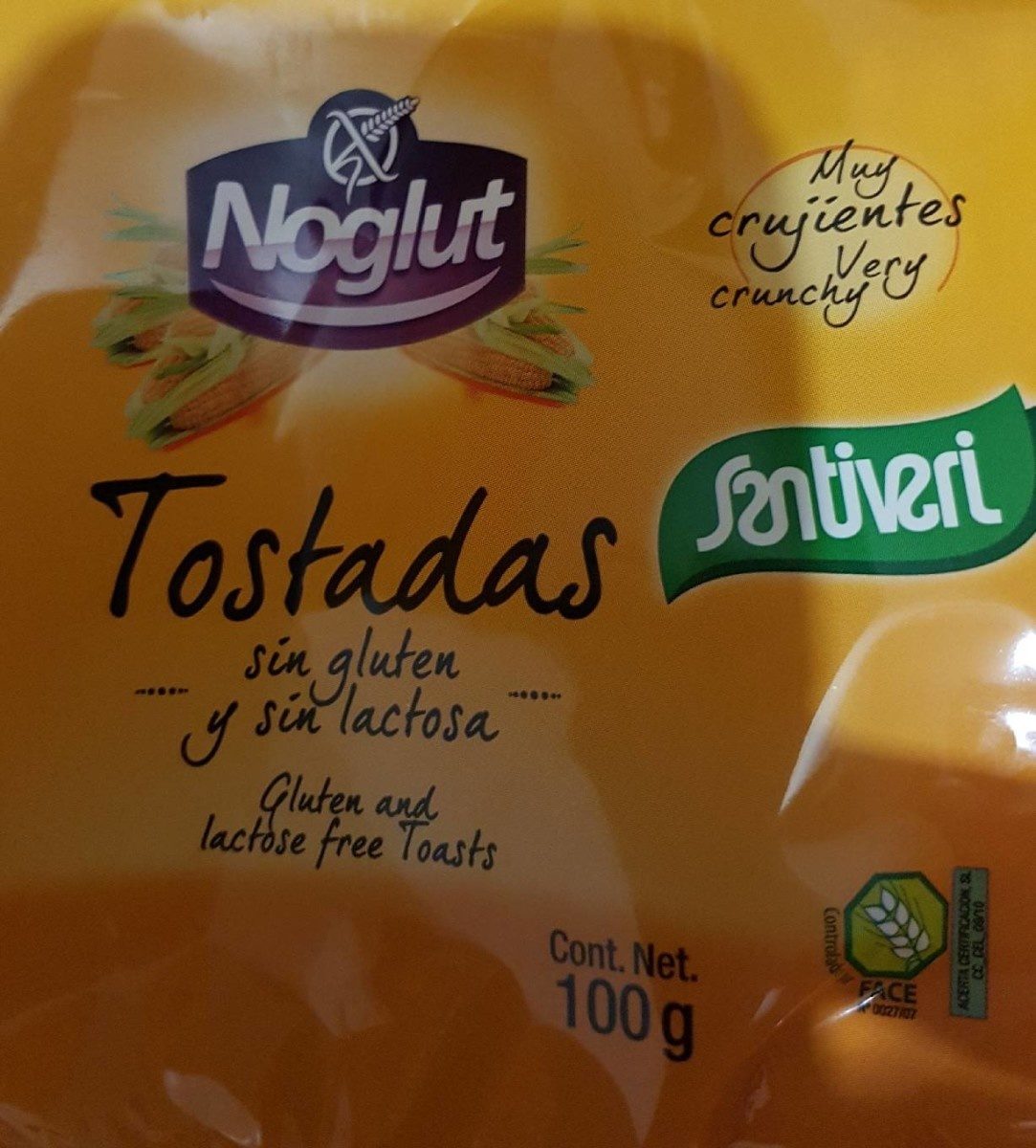 Noglut tostadas ligeras sin gluten y sin lactosa - Produit