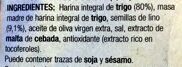 Pan Integral Dextrin Lino - Ingredients - es