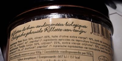 Paté de atún aceitunas ecologicas - Ingredienti - fr