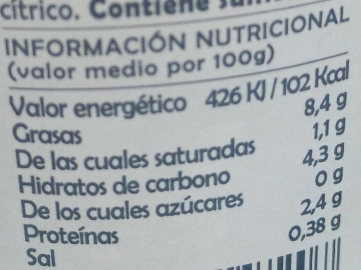 Alcachofas braseadas - Tableau nutritionnel - es